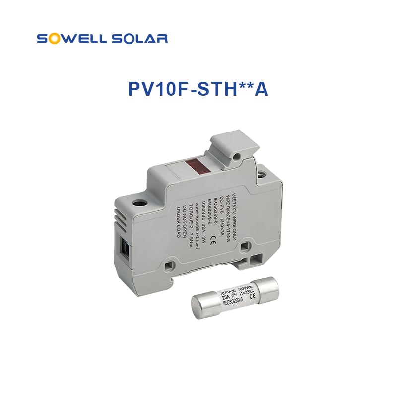 PV STRING FUSE HOLDER WITH FUSE 1000VDC